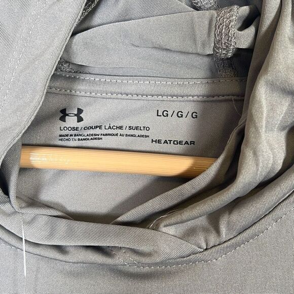 Under Armour Women's gray Heatgear Velocity Twist Hoodie- women large-NWT - Picture 5 of 10